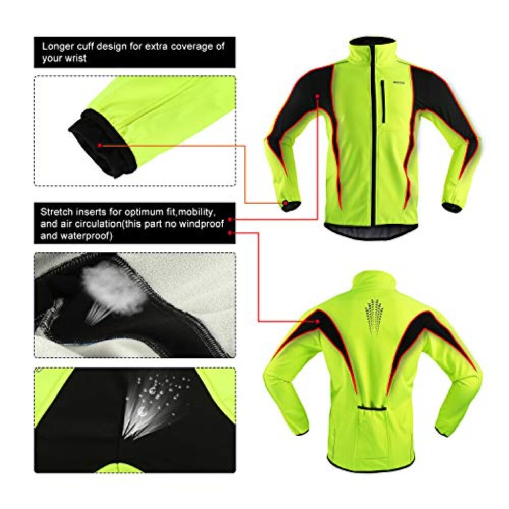 Winter Thermal Softshell Cycling Jacket Windproof… - image 6